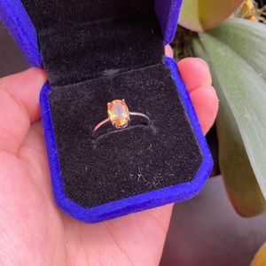 Pretty S925 citrine ring